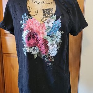 Torrid Choker Distressed Tee